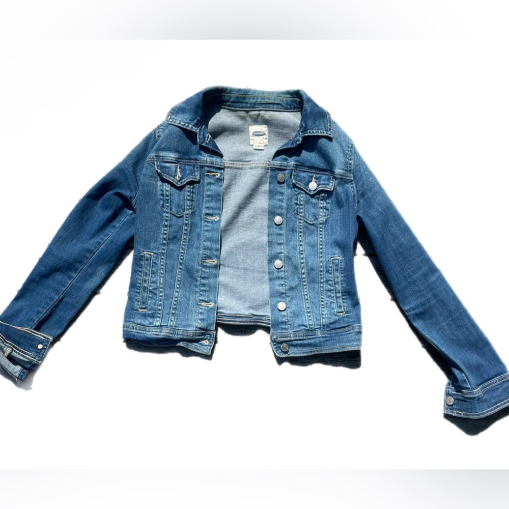 NOT FOR SALE-Old Navy Cropped Jean Jacket Small Denim Casual Western Classic